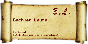 Bachner Laura névjegykártya